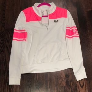Pink quarter zip